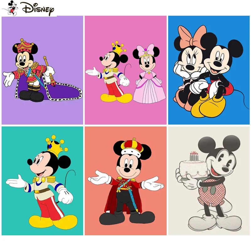 

Алмазная картина Диснея «Микки Маус», вышивка крестиком, фото на заказ, квадратная круглая вышивка, украшение для дома