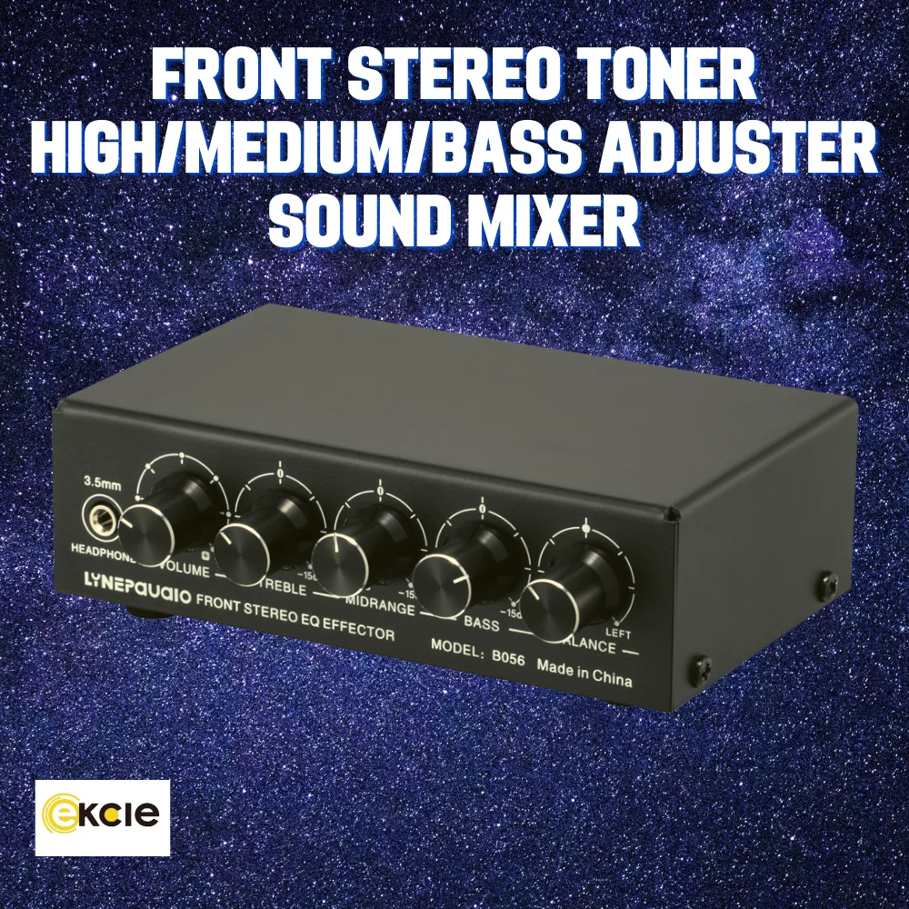 

Передний стереоусилитель, регулятор высоких/Средних/низких частот, 3-канальный микшер, блок питания USB 5 В