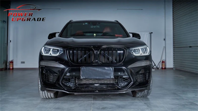 Для BMW F97 X3M F98 X4M передняя губа из углеродного волокна передний бампер комплект