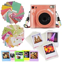 7 in 1 accessories kit for fujifilm instax square sq1 transparent protection caselace border films bag frames stickers