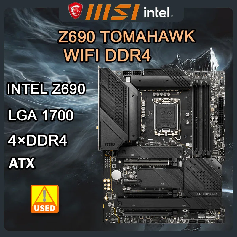 

Материнская плата Z690 MSI MAG Z690 TOMAHAWK Wi-Fi DDR4 LGA 1700 DDR4 128 ГБ M.2 PCI-E 5,0 SATA III для двенадцатых процессоров Ge