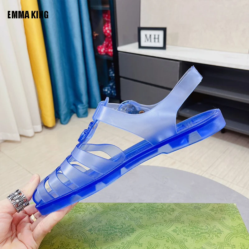 

Мужские сандалии с перфорацией, летняя обувь, Тапочки, для улицы и дома, для кемпинга, плоская подошва, 2022