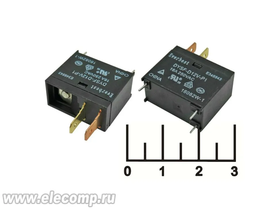 Реле =12V 16A/250V DYSF-D12V-P1