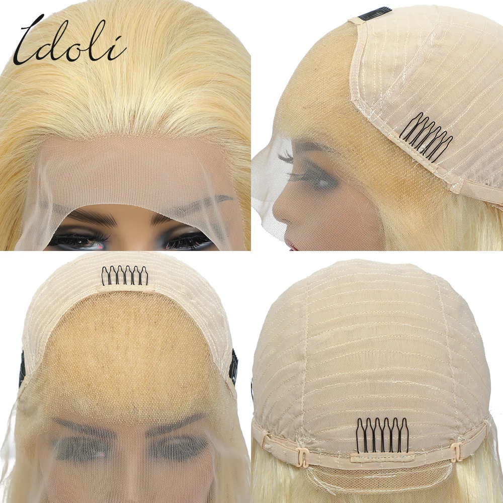 613 Прозрачный HD кружевной передний al парик плотность 180% человеческие волосы