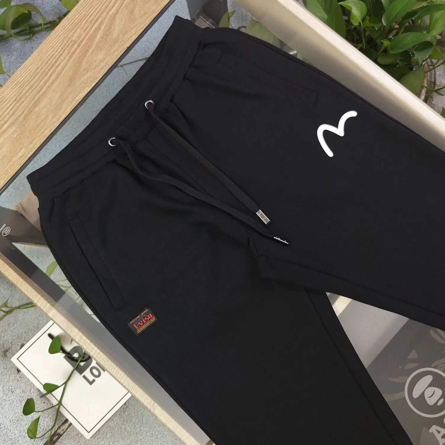 Спортивные Штаны Evisu Новые Осенне-зимние Большие M Граффити Повседневные