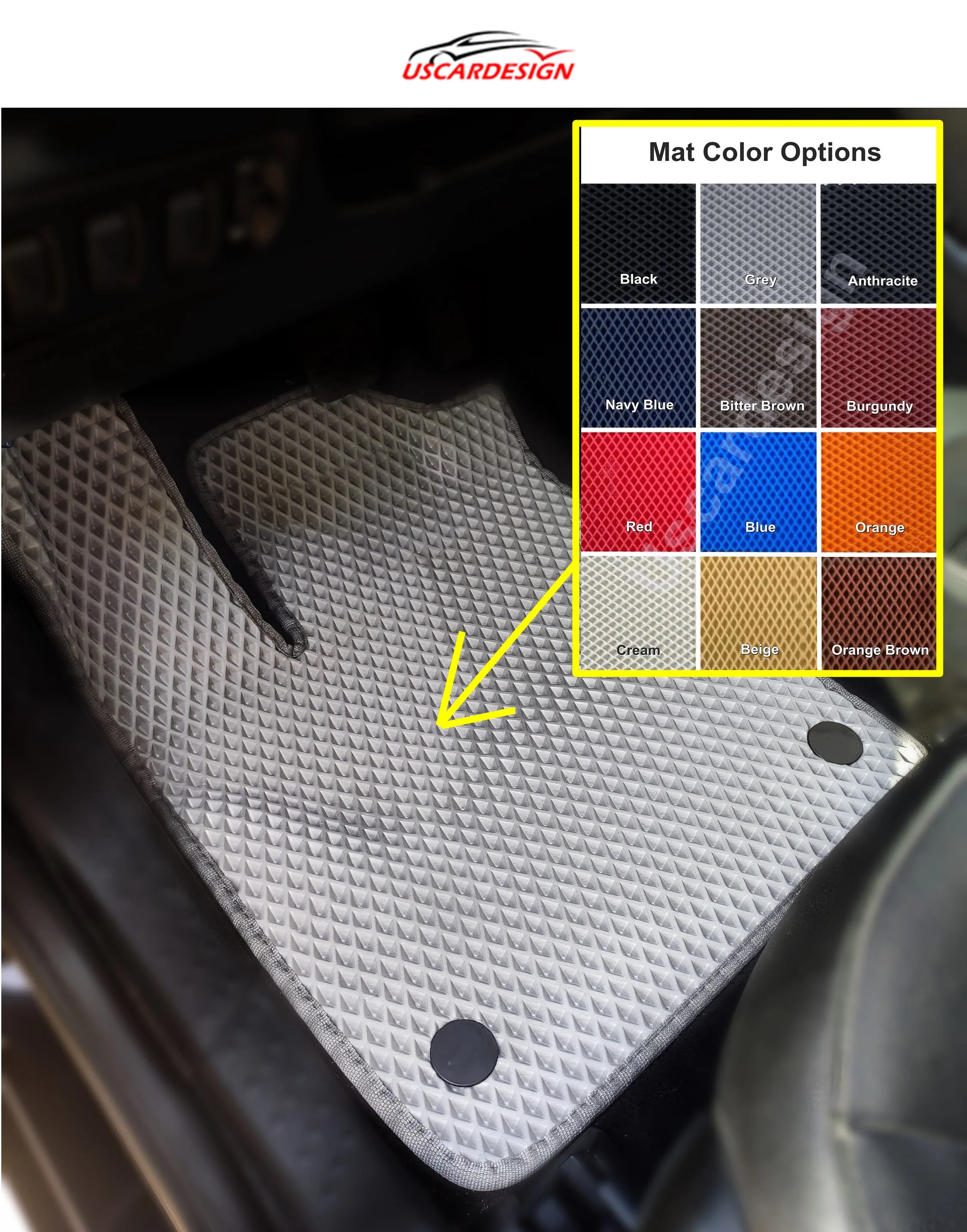 

Innovative Design, 3D Floor Mat Set, 100% Fit, Custom Made, Foot Pad, Car Accessories, Styling, For Smart Fortwo 453 2016 -