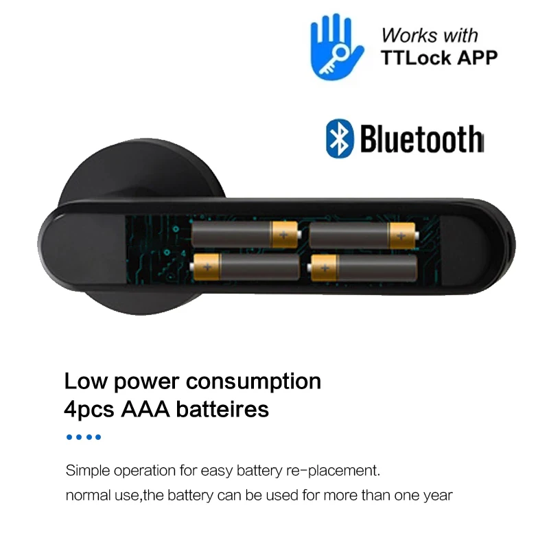 Дверной замок со сканером отпечатков пальцев безопасный домашний