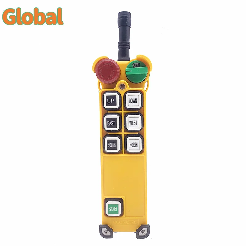 F24-6S 6 кнопок односкоростной промышленный беспроводной радиопереключатель