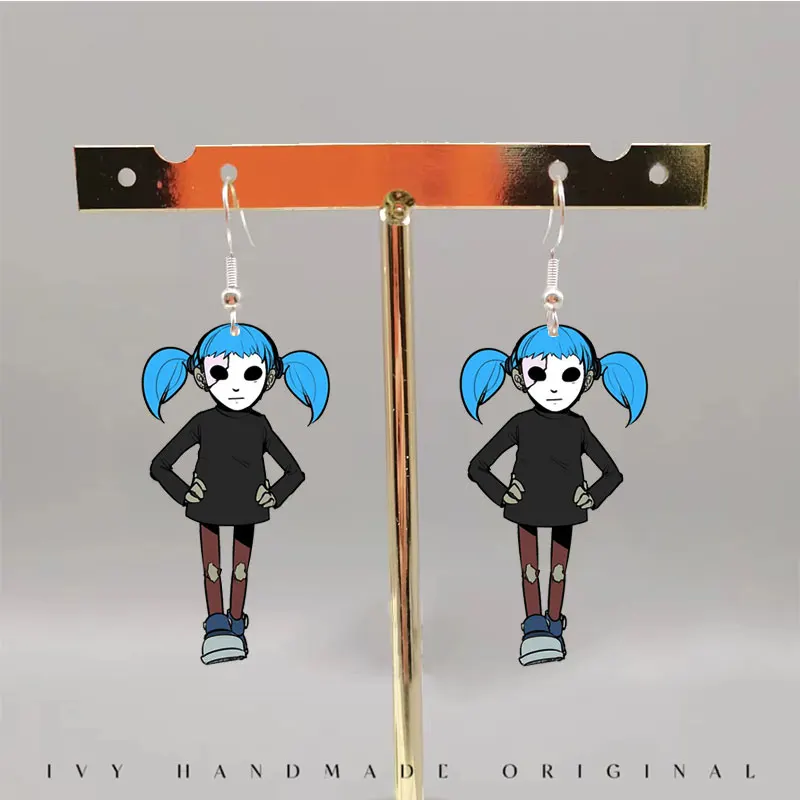Висячие серьги с лицом Салли акриловые украшения в виде приключений страшная
