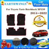 car floor mats for toyota yaris 5 door hatchback xp150 20142022 2021 2016 rugs footpads carpet cover pad foot pads accessories