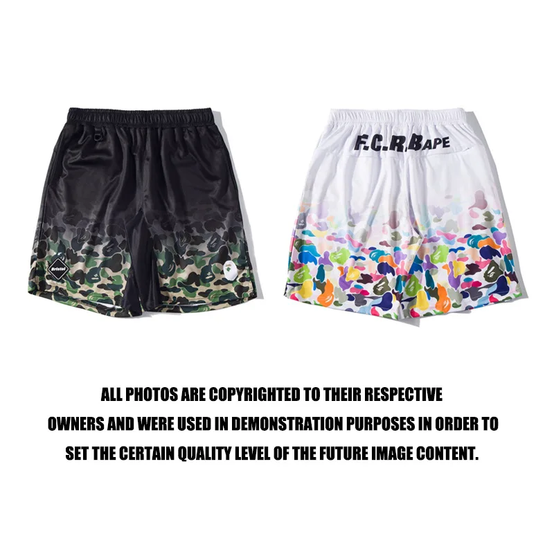 

Summer Wholesale Trendy BAPE Co-Branded Gradient Camouflage Breathable Loose Casual Men's Shorts Five-Point Shorts