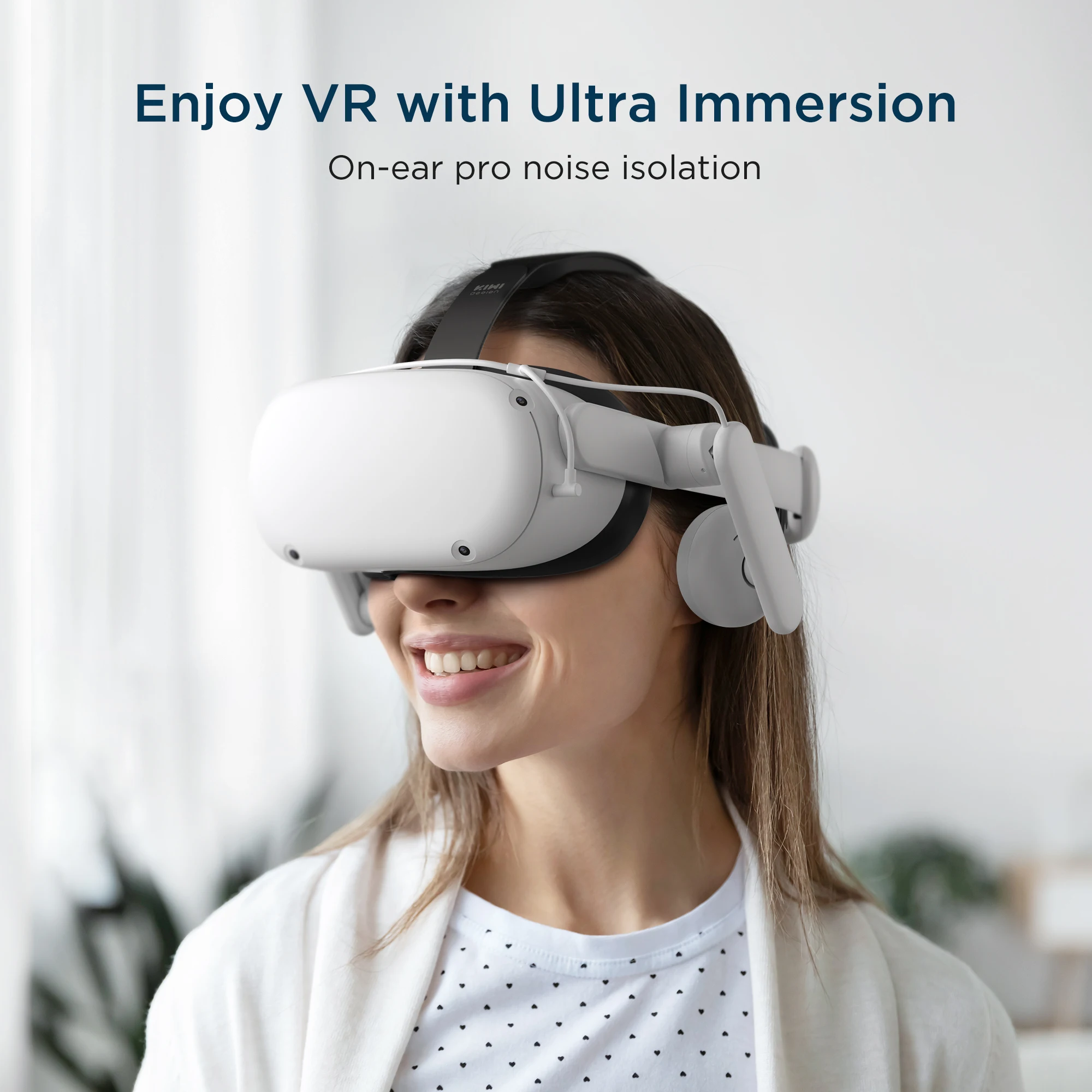 Наушники KIWI design для Oculus Quest 2 погружные Внутриканальные наушники с превосходным