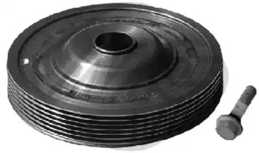 METALCAUCHO 15172 ШКИВ КОЛЕНВАЛА К-КТ С БОЛТАМИ Clio-III 1.4-1.6