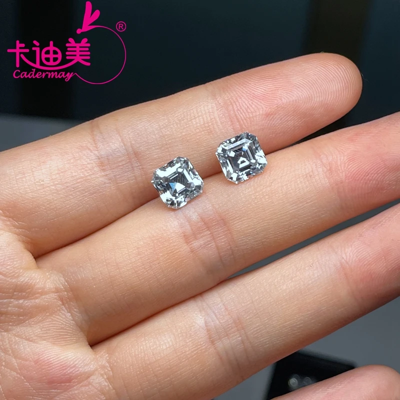 Камни CADERMAY россыпью с муассанитом круглой бриллиантовой огранки D-цвет -5 карат