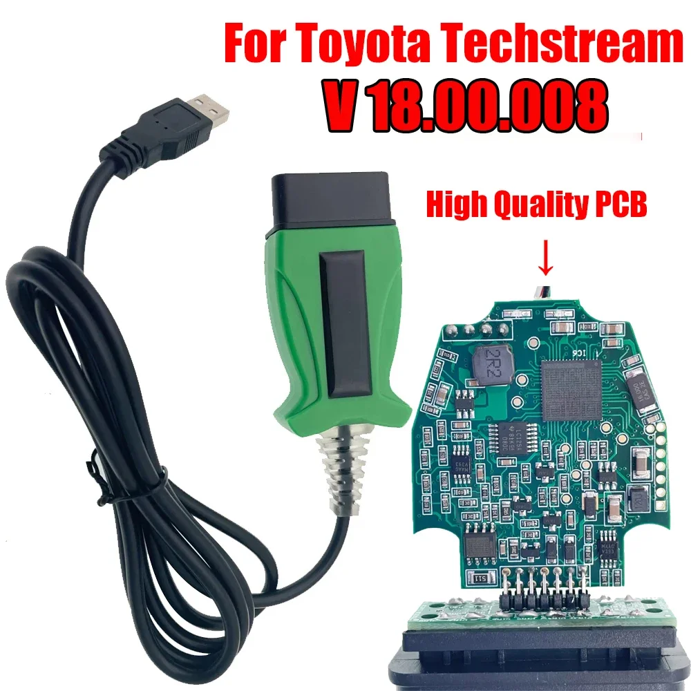 DLC3 Techstream 18.00.008 для Toyota 2 TOYOTA2 TIS J2534 Passthru OBD-2 OBDII Автомобильный диагностический