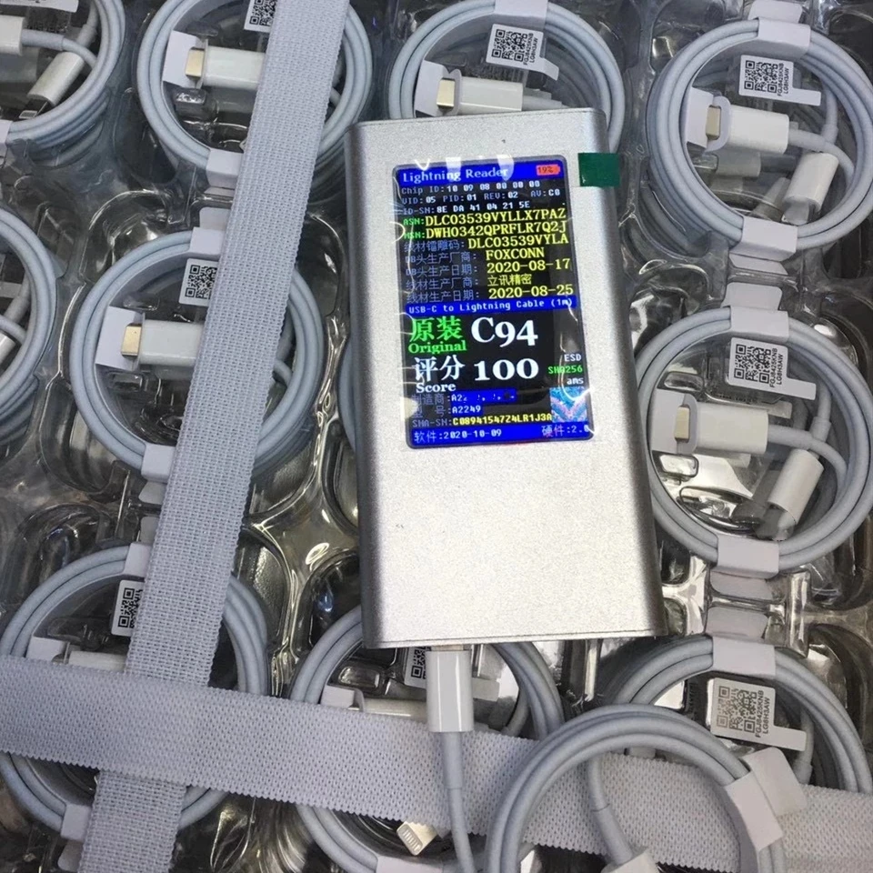

10Pcs 100% Original Foxconn C94 Chip Usb C Cable 1m 2m Fast Charging Usb Type C For iPhone 13 12 11 Pro Max XS XR X 8 8 Plus
