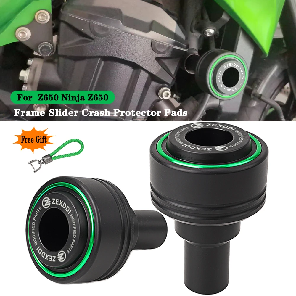 ZEXDDI для Kawasaki Z650 Ninja 650 650RS 2017-2024 аксессуары мотоциклов слайдеры рамы защита от