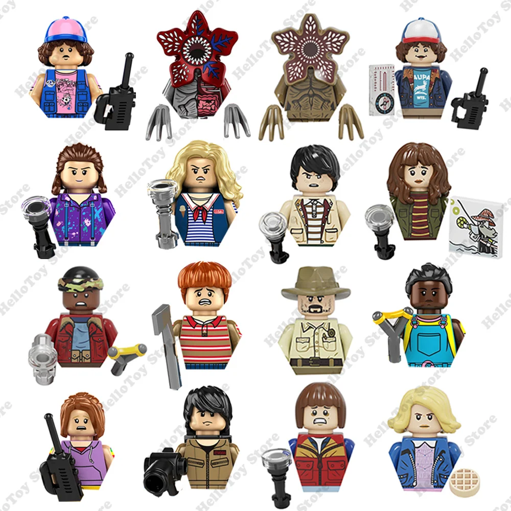 

Stranger Things Demogorgon Eleven Mini Action Figures Building Blocks Bricks Classic TV Movie Dolls Model Kids Toys Boys Gift