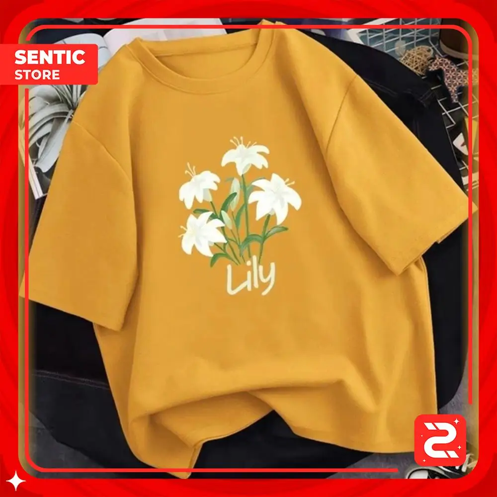 Нестандартная конструкция Круглый вырез с цветочным принтом лилии 100% хлопок