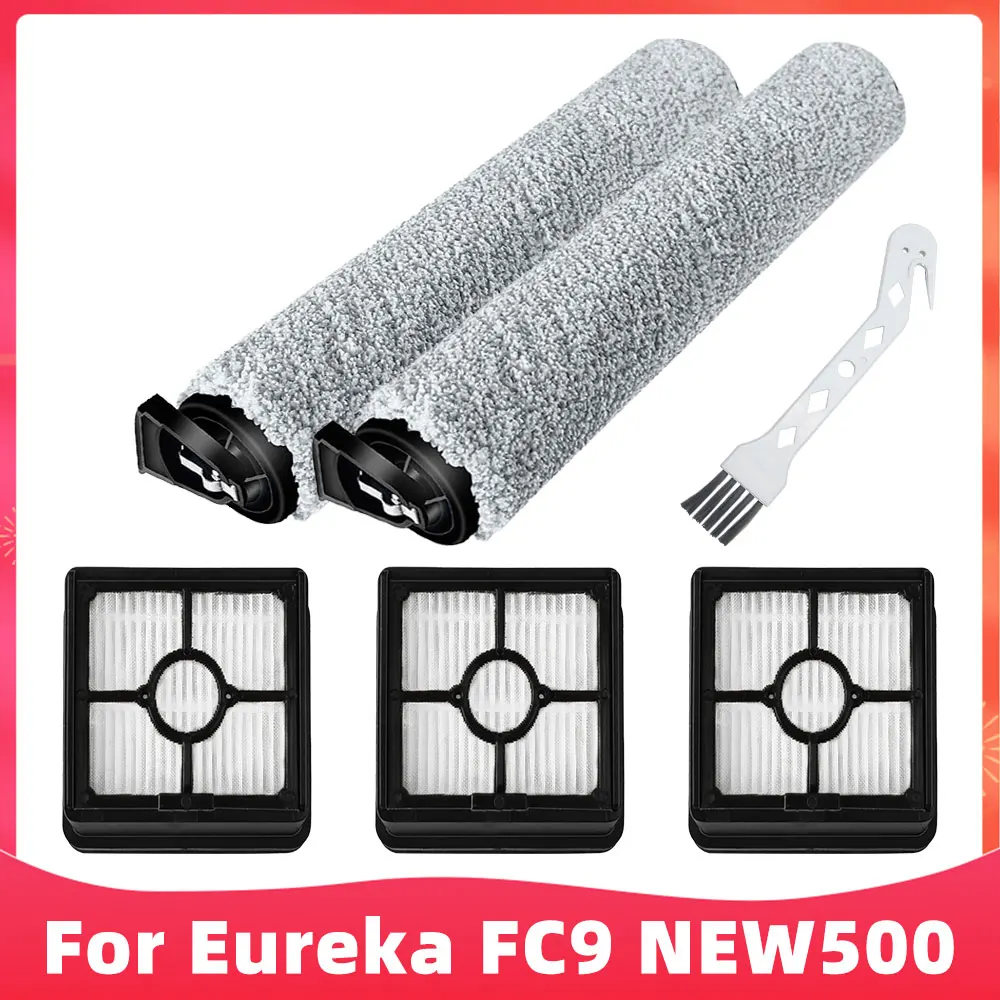 For Eureka FC9 Wet / Dry Cordless Vacuum NEW500 Replacement Spare Parts Accesssories Roller Brush Hepa Filter