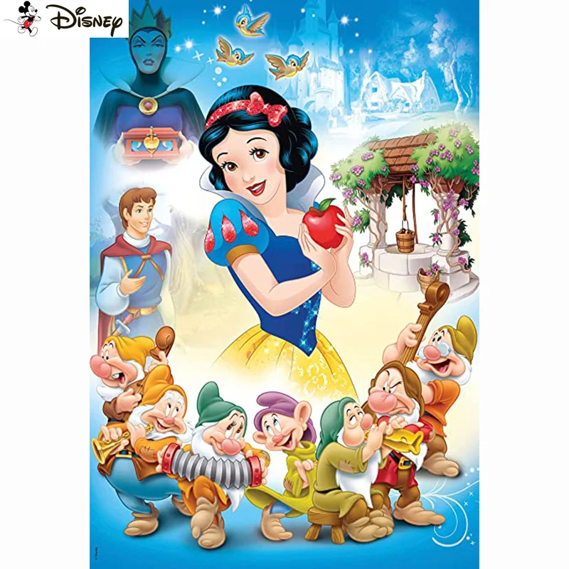 

Disney DIY Diamond Painting "cartoon princess" Full Drill Square Round Diamond Embroidery 5D Cross Stitch Decoration Home