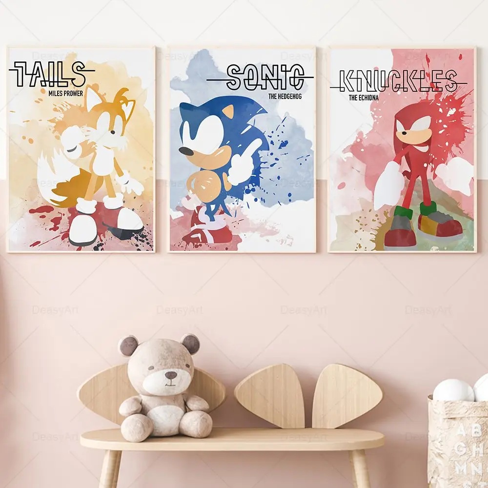 

Звуковой акварельный плакат 2022 экшн-приключения комедия пленка настенное Искусство Холст Картина для детской комнаты домашний декор