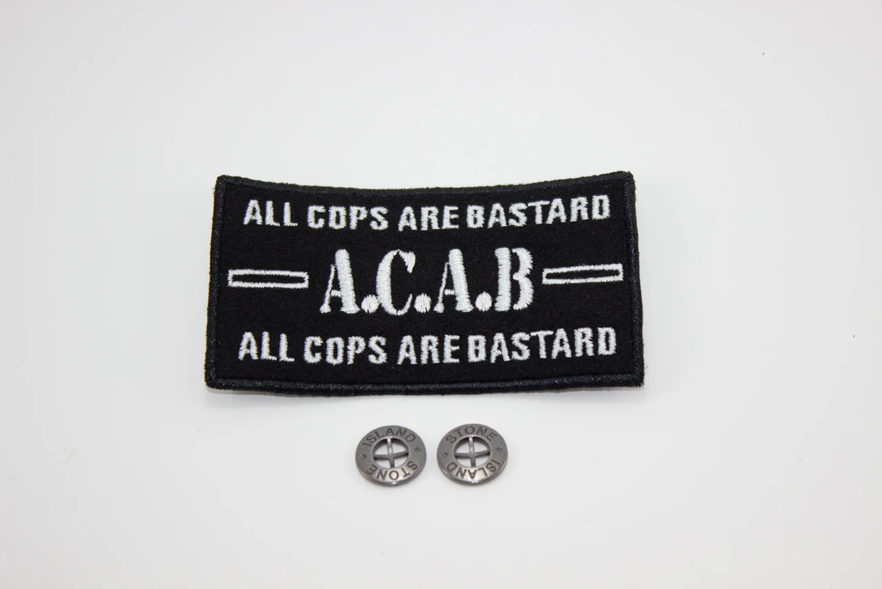 Патч ACAB + 2 пуговицы Stone Island