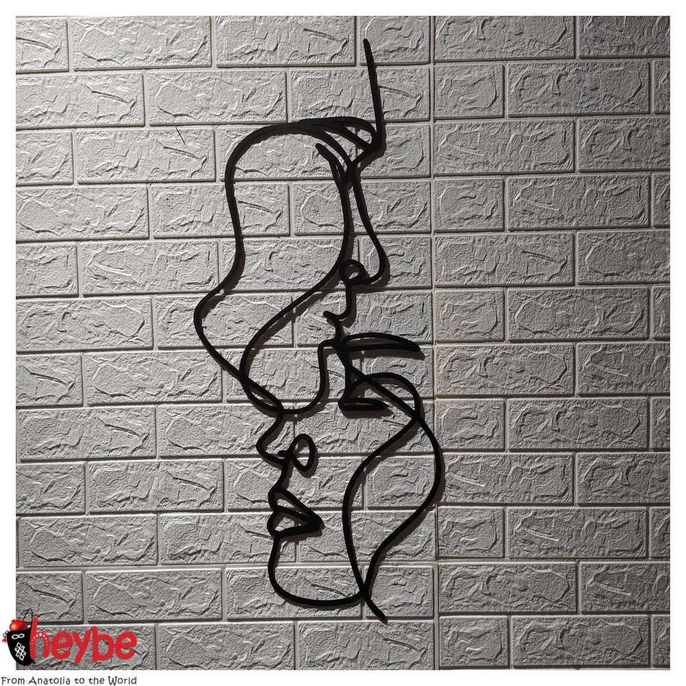 Металл Истинная любовь Стены Художественное оформление Современная женщина