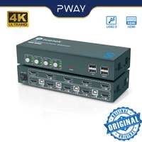 pway 8 in 2 out 4k60hz usb kvm switch hdmi splitter multifunction keyboard and mouse switch with usb hub for pc laptop