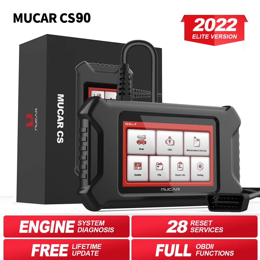MUCAR CS90 EOBD Авто диагностический сканер Автомобиль Полная система Диагностика OIL EPB