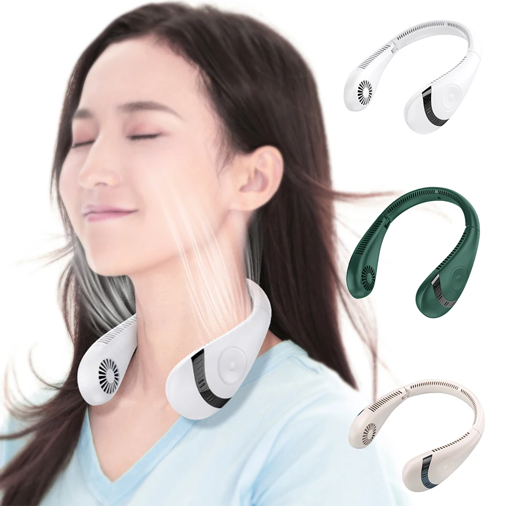 

Portable Foldable Hanging Neck Fan Bladeless Mute Sports Personal Neckband Fans Ventilator Household Appliances