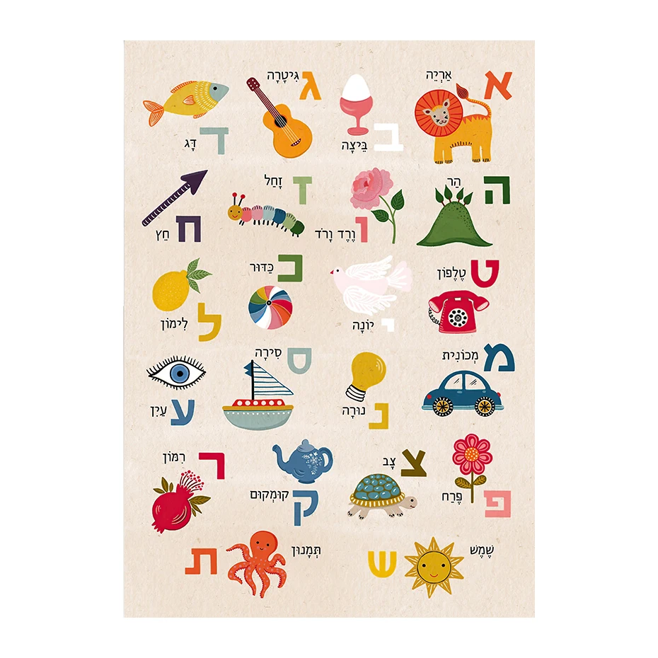 

Плакат "Иврит Алфавит" Kingsmile