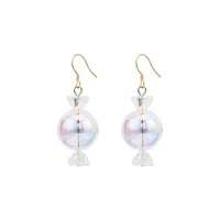 laser transparent candy drop earrings cute 925 sterling silver candy earrings fashion jewelry for women