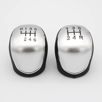 for ford focus mondeo gear shift knob 56 speed manual transmission shifter lever black pu leather handle interior accessories