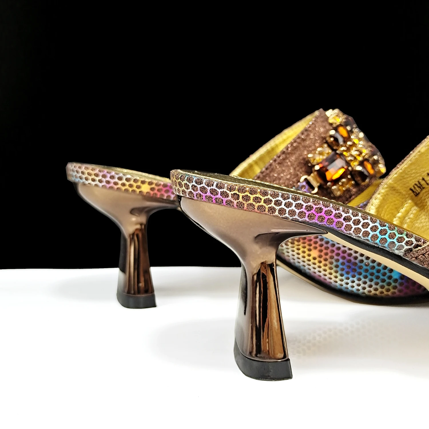 QUEENA YA-N 2024 Trendy Party Heel Shoe and Bag Set-Perfect for Stylish Occasions-Brown Color Elegant Women's Heels Se