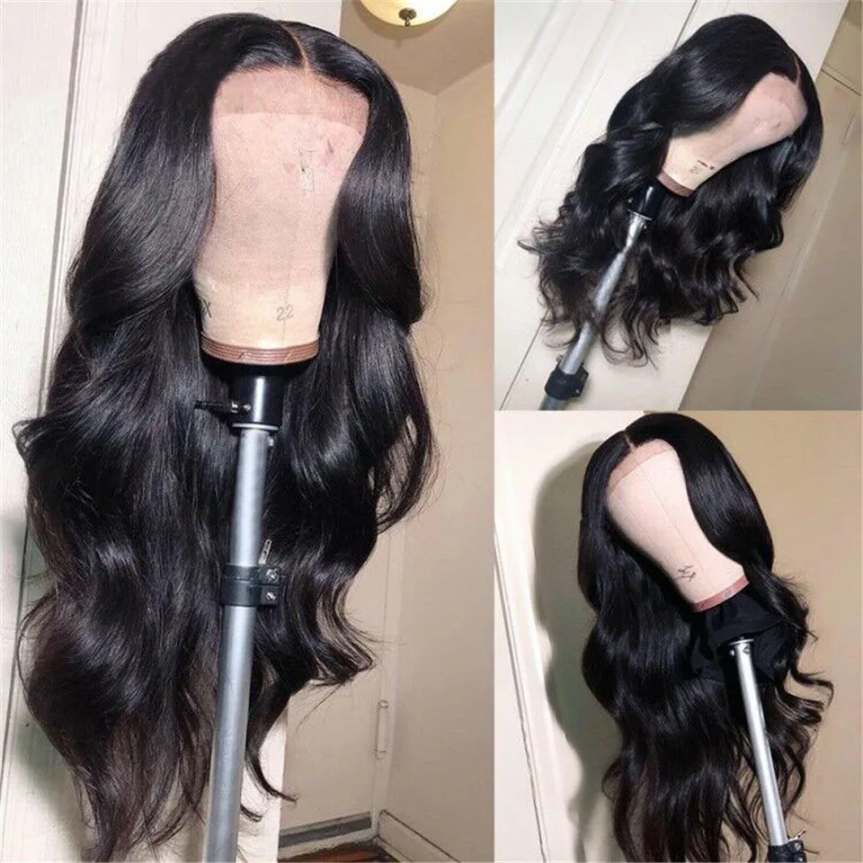 

Transparent 13X4 HD Lace Frontal Wig Body Wave Lace Front Human Hair Wigs PrePlucked Brazilian Body Wave 4x4 Closure Wig