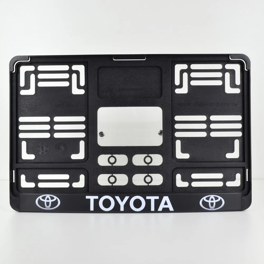 QDM17 TOYOTA. "Квадратная" Рамка для номерного знака Подномерная планка Для новых