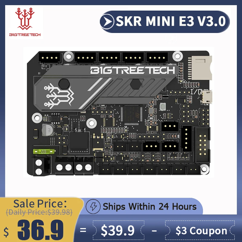 Best Bigtreetech btt skr mini e3 v3.0 placa mãe com tmc2209 uart vs skr 2 3d impressora mainboard para ender 3 ender 5 pro cr 10