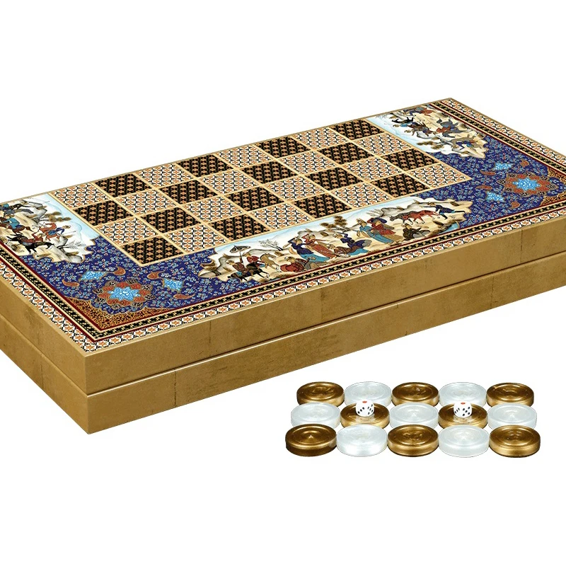 Premium Hatem Board Game Luxury Backgammon Set