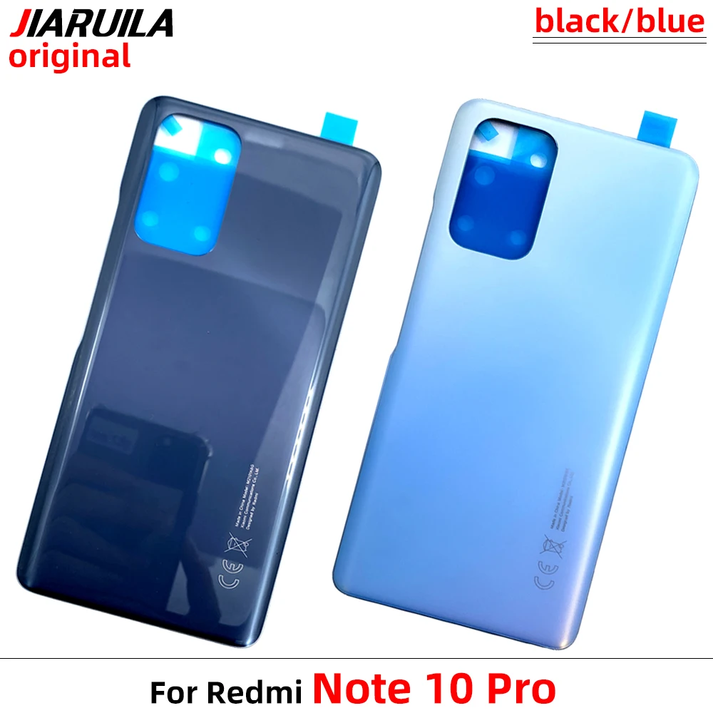 100% Original Back Glass Cover For Xiaomi Redmi Note 10 Pro, Back Door Replacement Battery Case, Rear Housing Cover Note10 Pro enlarge
