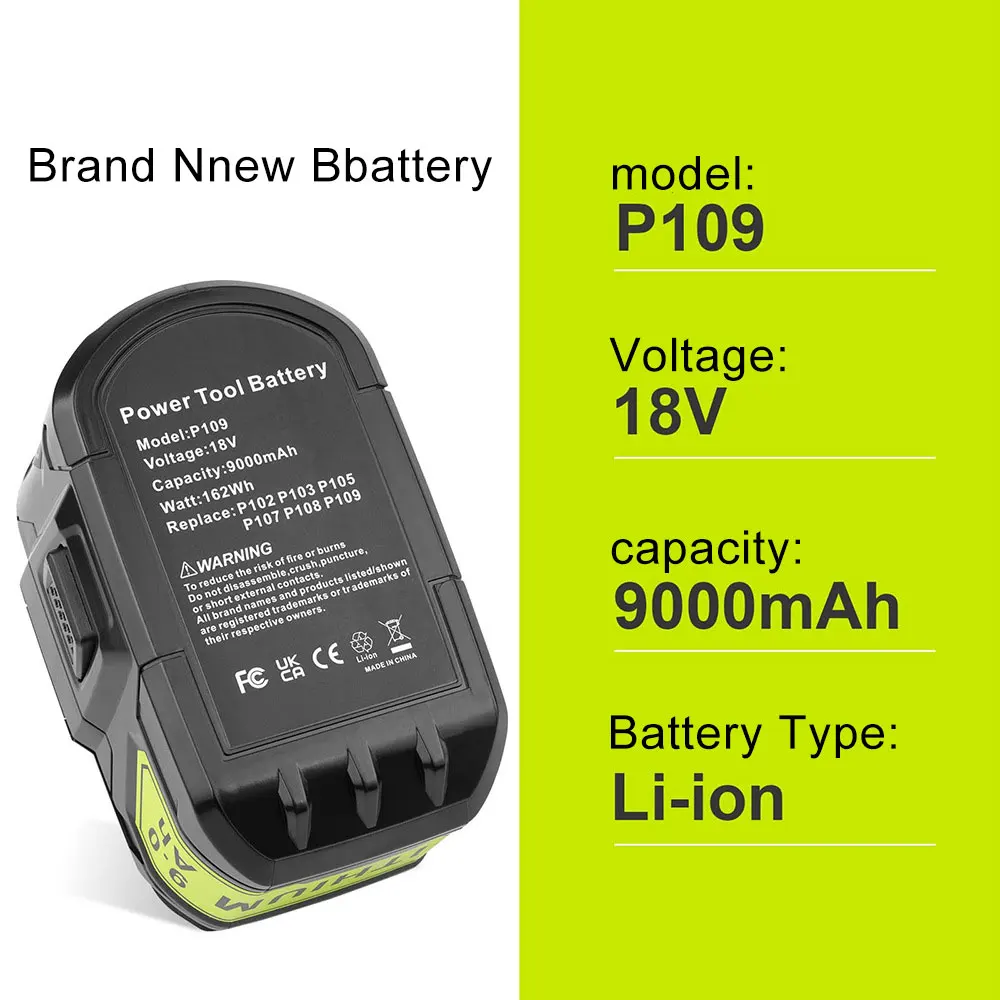 Аккумулятор для RYOBI P108 18 В