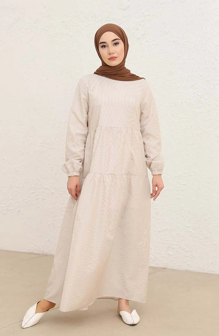 

New Fashion Pleated Long Dress Hijab Women Islamic Clothing Colorful Muslim Turkish Made Dubai Africa Turkey Free Shipping