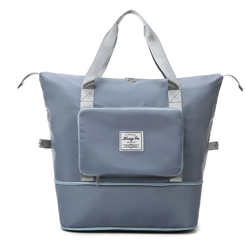

Большая вместительная складная дорожная сумка, спортивная сумка, сумка для хранения, сумка на плечо для женщин, водонепроницаемая сумка-тоут для багажа Wkkjb
