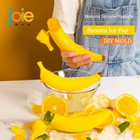 joie creative ice cream mold maker food grade silicone banana shape frozen push ice pop mold for children kids kitchen diy tool