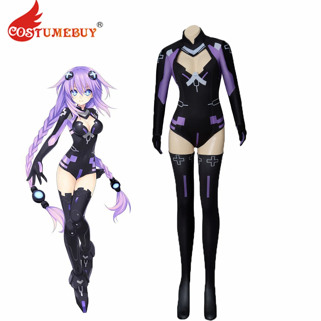 Костюм для косплея нептуния женский комбинезон с перчатками костюм на Хэллоуин |