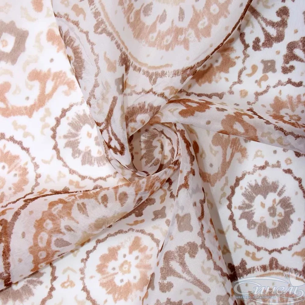 Шторы на кухню короткие Вуаль