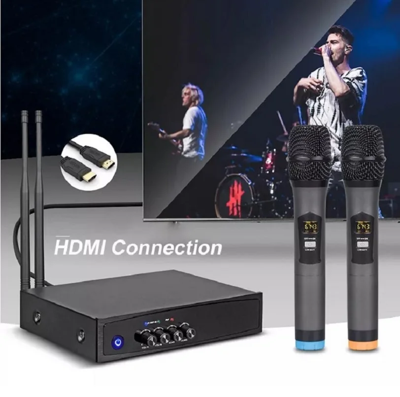 Радиосистема для телевизора KMIX-TV два беспроводных микрофона HDMI Блютуз - купить по