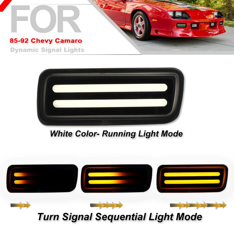 IJDM последовательный передний указатель поворота для Chevrolet Chevy Camaro белый цвет