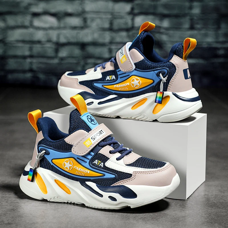 

Children's Sneakers 2023 New Boys' Breathable Mesh Casual Sneakers Children's Lightweight Running Shoes Girls' Running Shoes