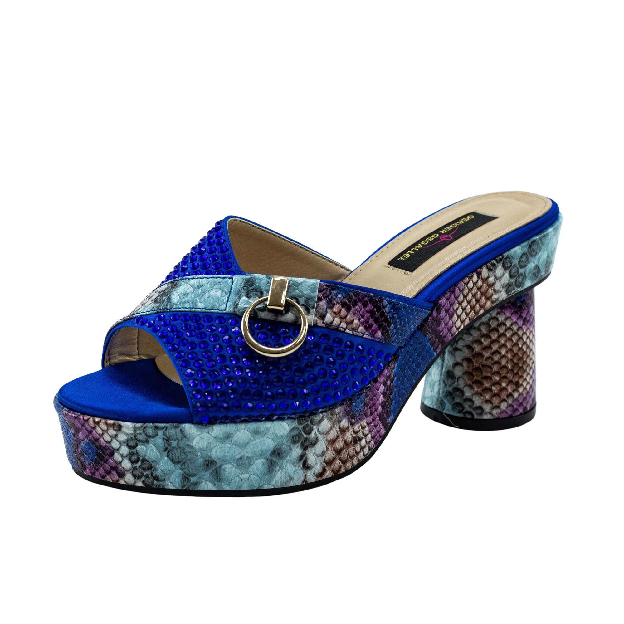 Top Brand Designer Mules Geriger Gegallel High Heels for Women Lady Fashion Party Women's Pumps Platform Sandals for Women Mules